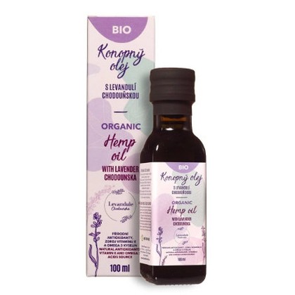 BIO konopný RAW olej s Levandulí