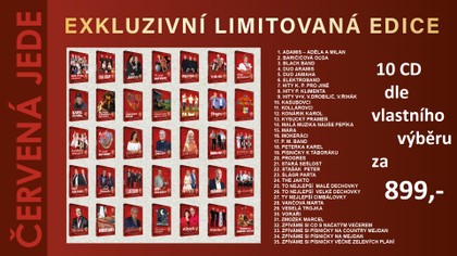 Červená edice - 10 CD (dle vlastního výběru)